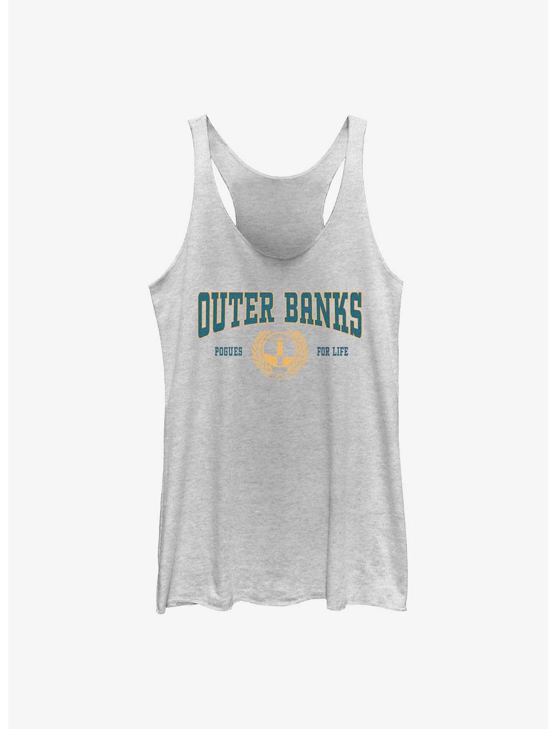 Outer Banks Collegiate Womens Tank Top, WHITE HTR, hi-res