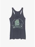 Outer Banks The Wreck Restaurant Womens Tank Top, NAVY HTR, hi-res