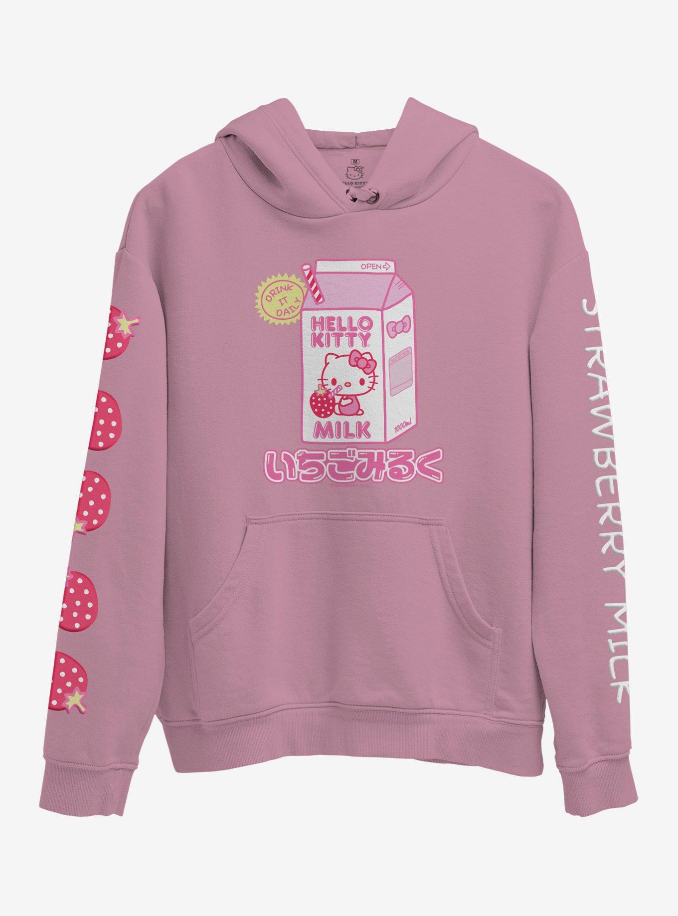 HELLO KITTY on Diamond- Girls lg - Long sleeve T-Shirt hoodie