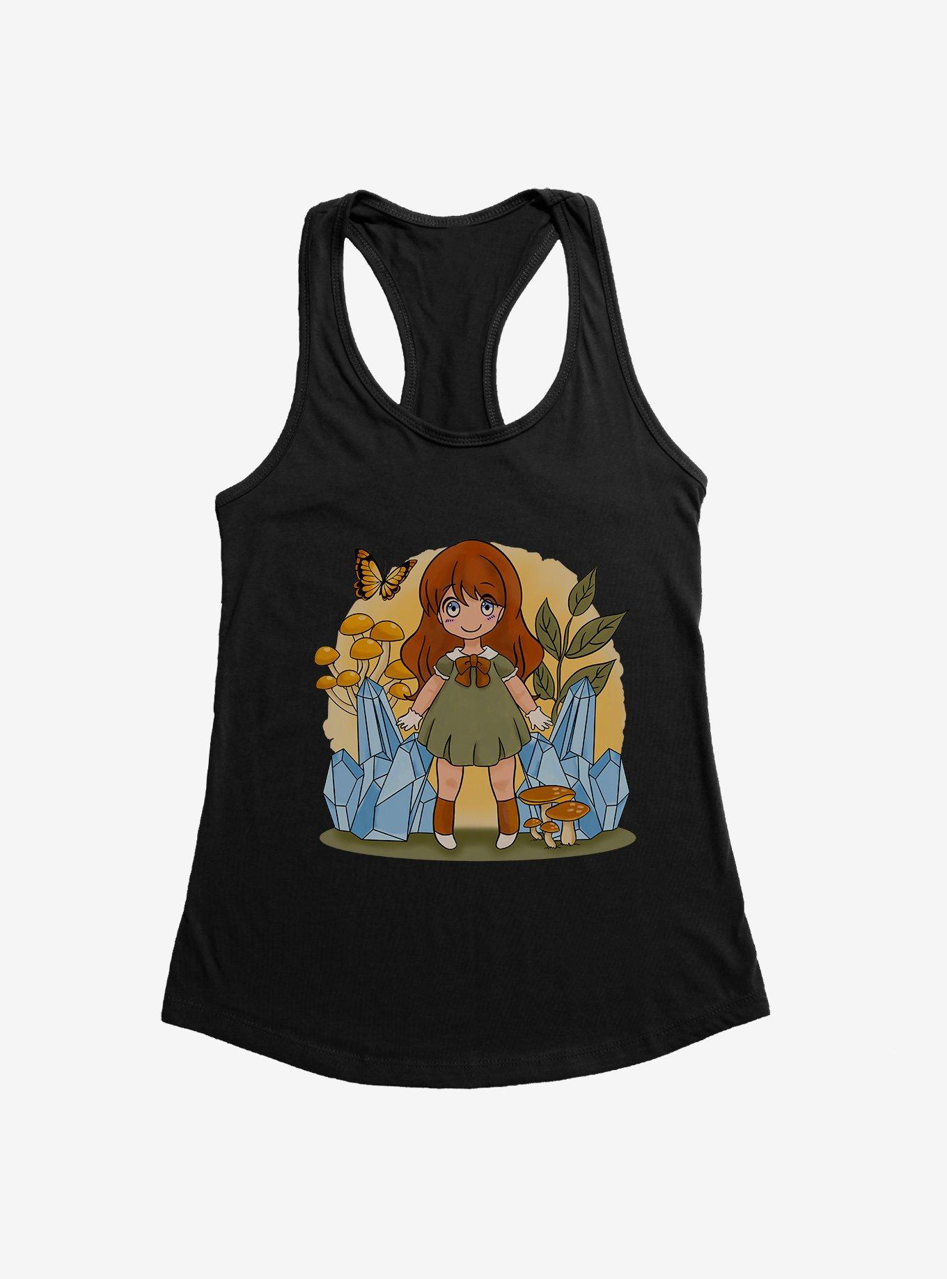 Cottagecore Crystal Mushrooms Girls Tank, , hi-res