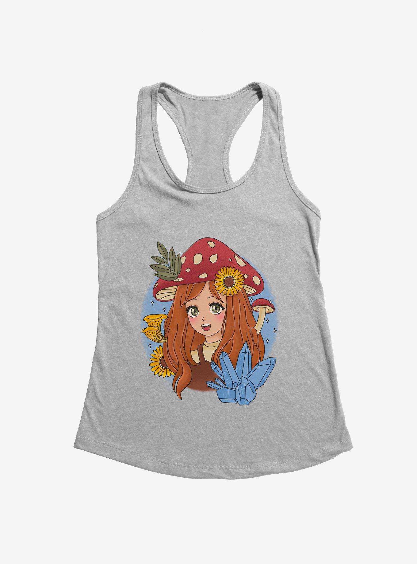 Cottagecore Mushroom Girl Girls Tank, , hi-res