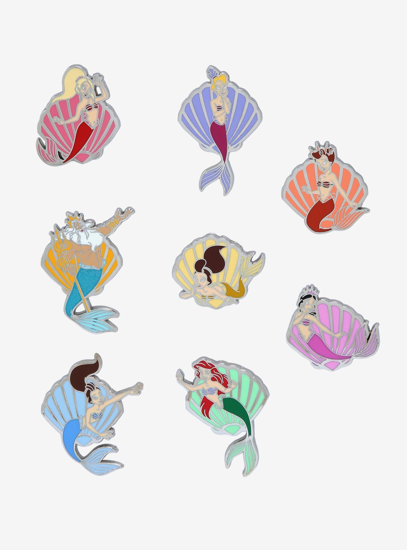 Loungefly Disney The Little Mermaid Seashell Characters Blind Box Enamel Pins - BoxLunch Exclusive, , hi-res