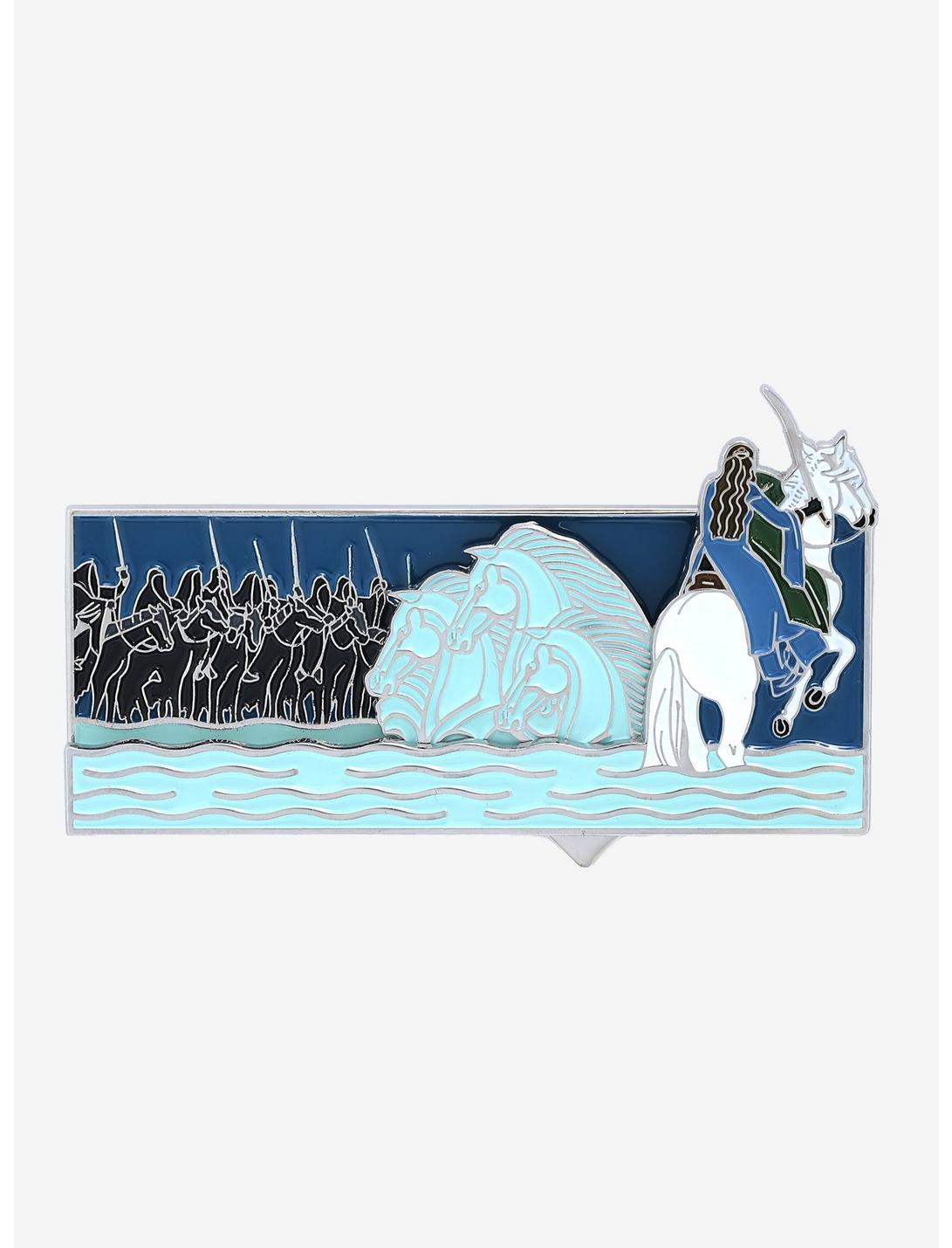 Plus Size The Lord of the Rings Arwen & Ringwraiths Sliding Enamel Pin - BoxLunch Exclusive, , hi-res
