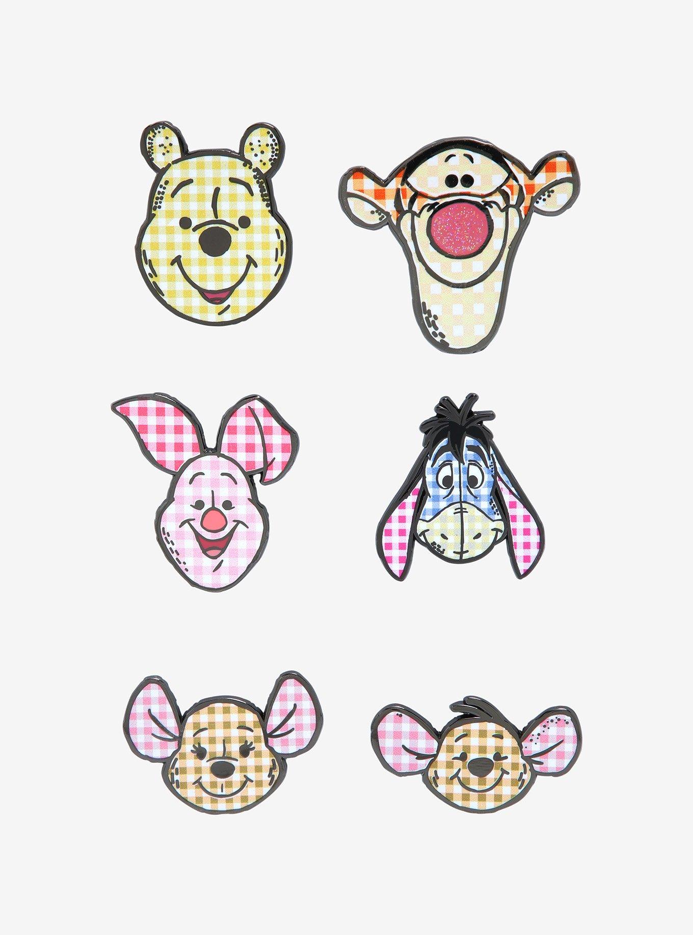 Loungefly Disney Winnie the Pooh Gingham Characters Blind Box Enamel Pin, , hi-res