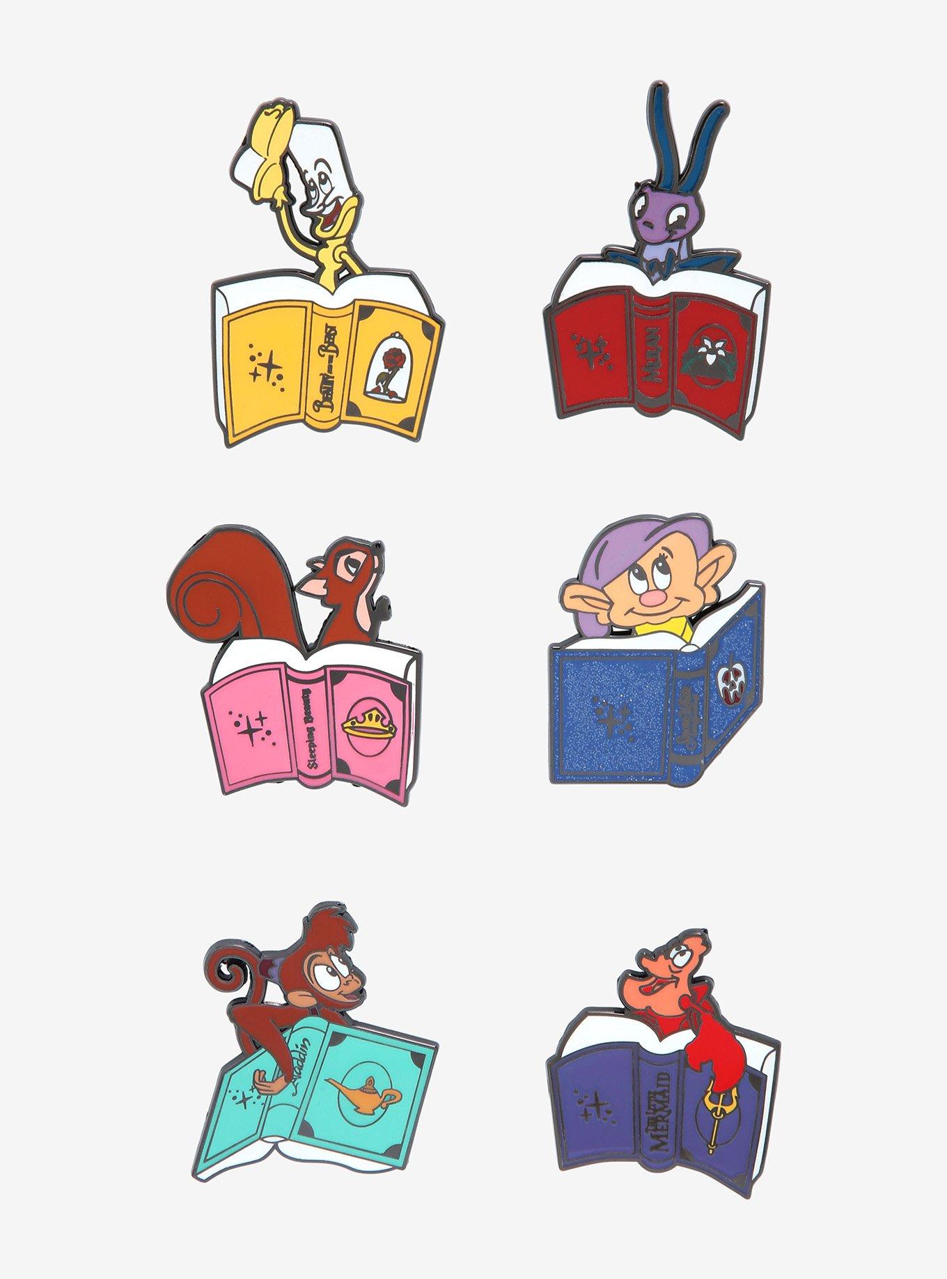 Loungefly Disney Princess Storybook Sidekicks Blind Box Enamel Pin, , hi-res