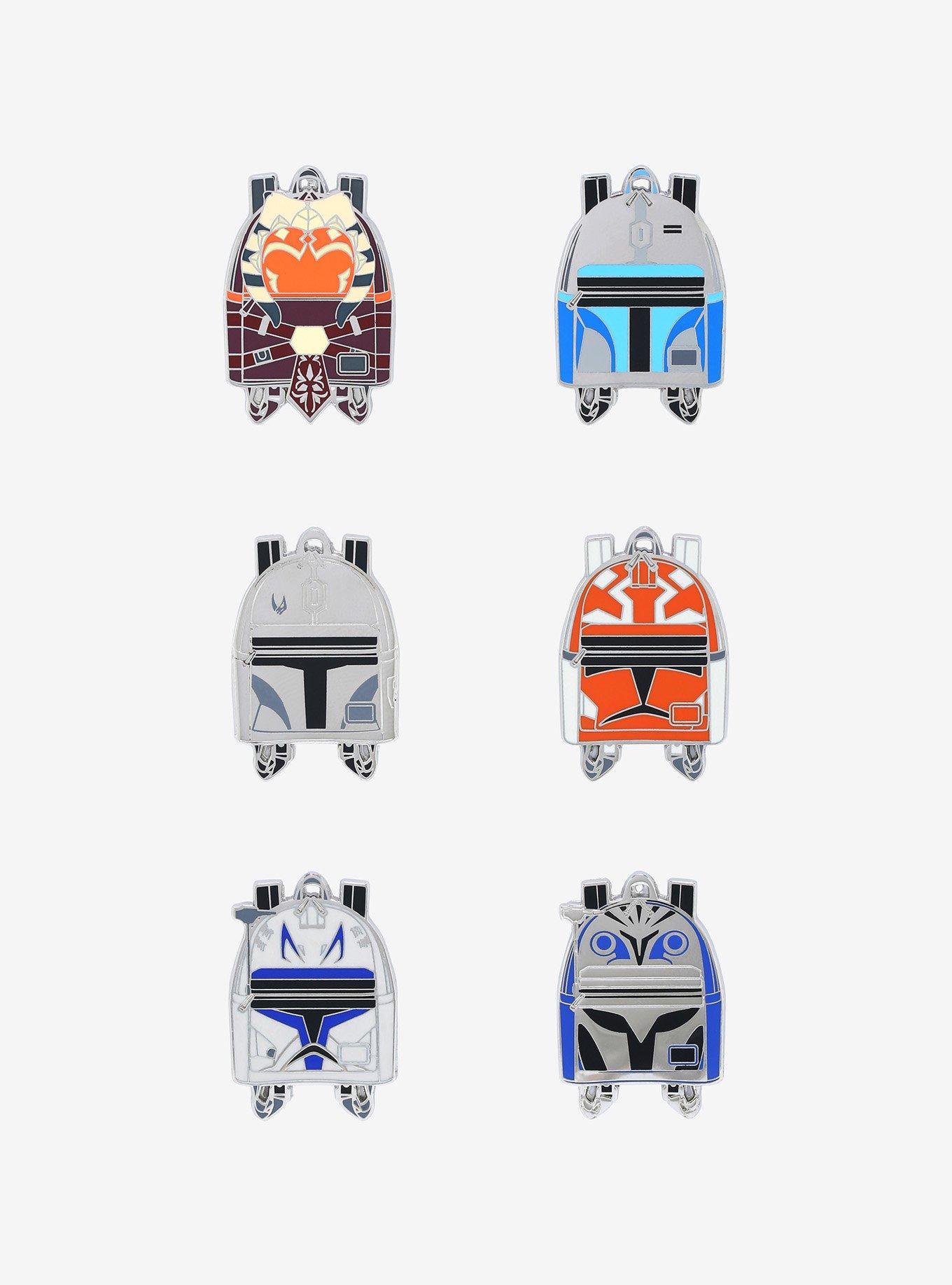 Loungefly Star Wars: The Clone Wars Backpacks Blind Box Enamel Pin - BoxLunch Exclusive, , hi-res