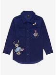 Our Universe Disney Winnie the Pooh Pooh & Friends Corduroy Toddler Button-Up - BoxLunch Exclusive, DARK BLUE, hi-res
