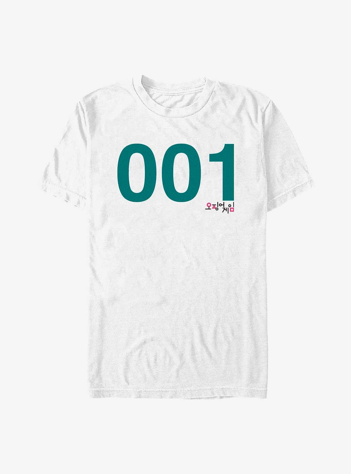 Squid Game Player 001 T-Shirt, WHITE, hi-res