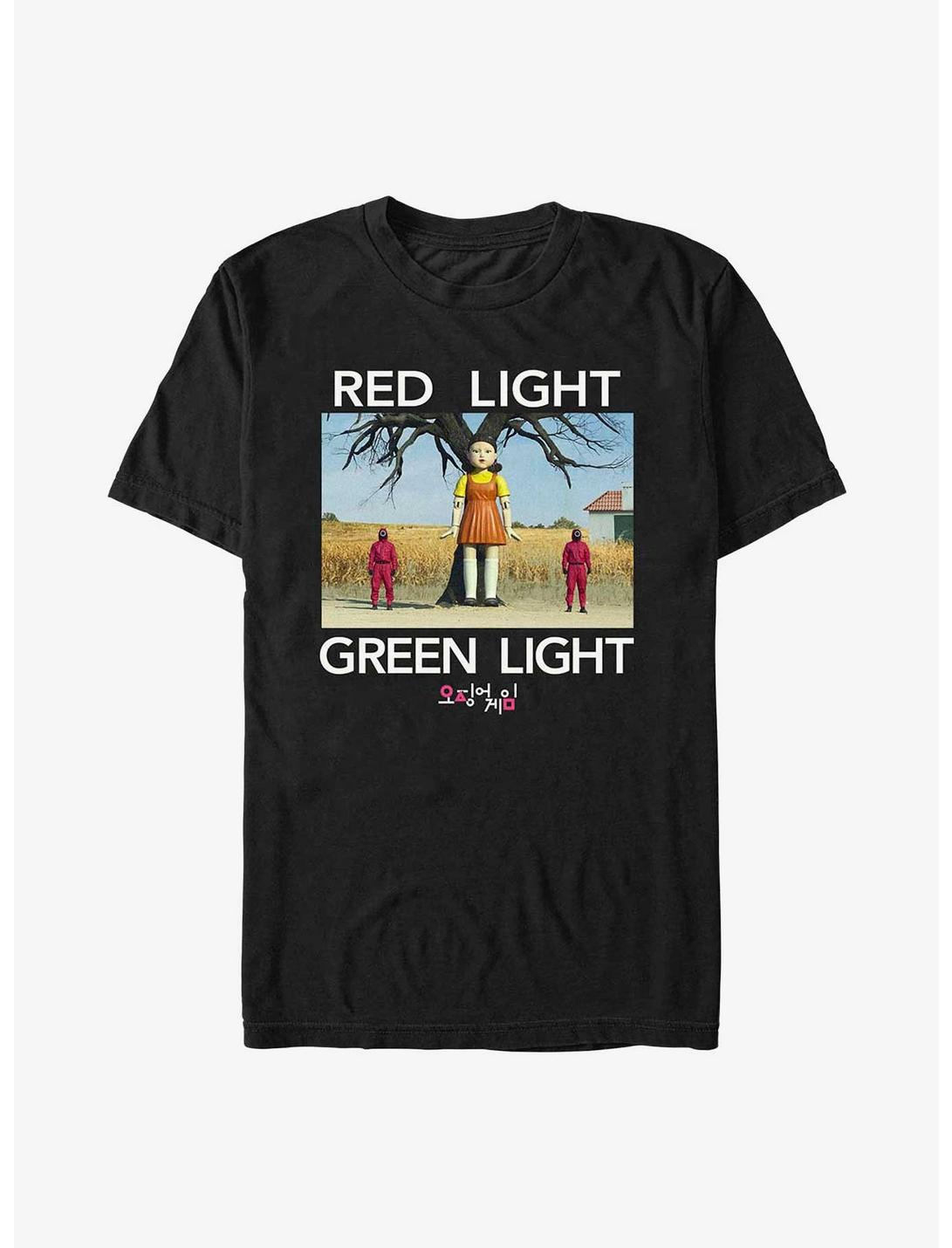 Squid Game Red Light, Green Light T-Shirt, BLACK, hi-res