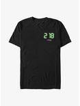 Squid Game Player 218 Digital T-Shirt, BLACK, hi-res