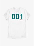 Squid Game Player 001 Womens T-Shirt, WHITE, hi-res