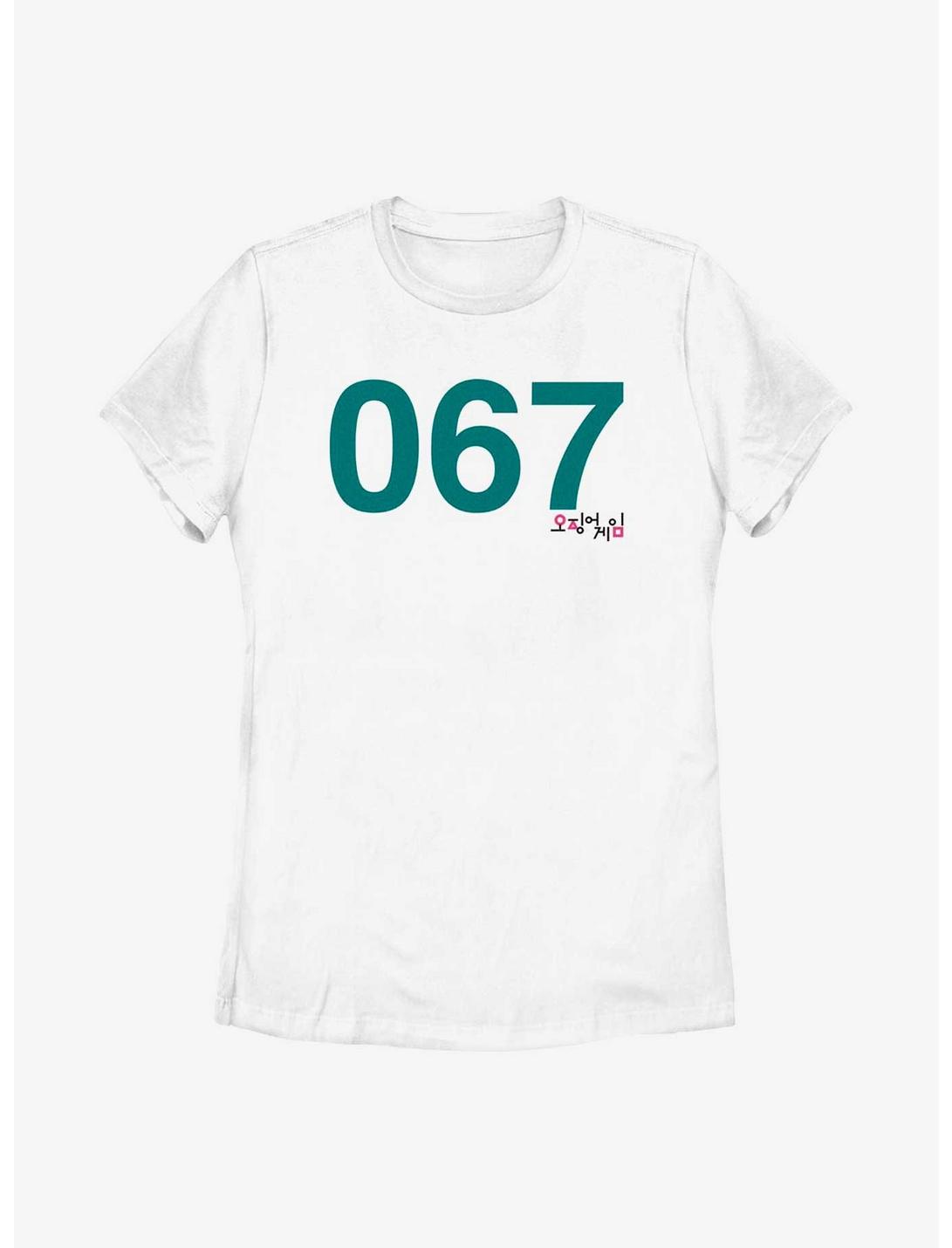 Squid Game Player 067 Womens T-Shirt, WHITE, hi-res