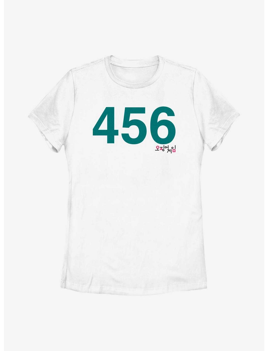 Squid Game Player 456 Womens T-Shirt, WHITE, hi-res