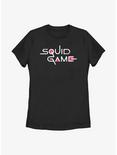 Squid Game English Title Logo Womens T-Shirt, BLACK, hi-res