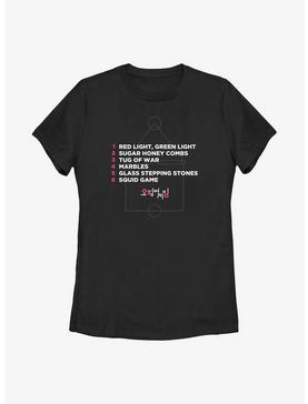 Plus Size Squid Game Game List Womens T-Shirt, , hi-res