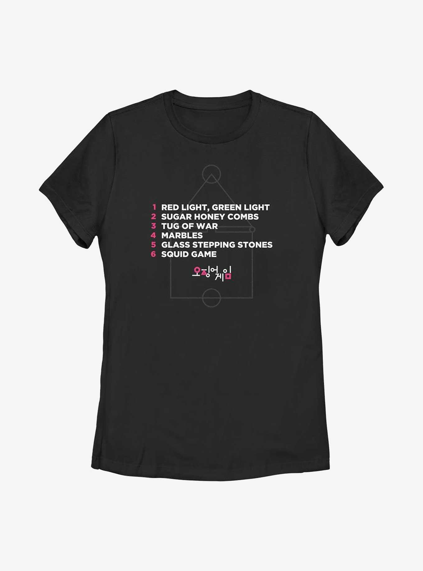 Squid Game Game List Womens T-Shirt, , hi-res