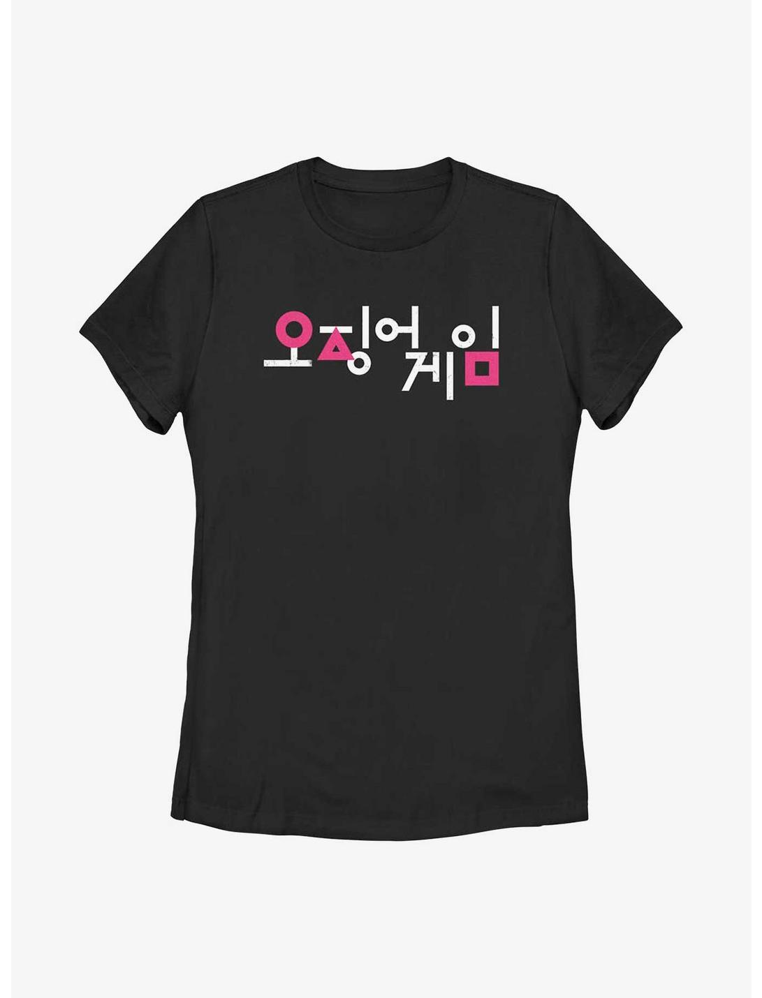 Plus Size Squid Game Korean Title Womens T-Shirt, BLACK, hi-res