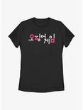 Squid Game Korean Title Womens T-Shirt, BLACK, hi-res