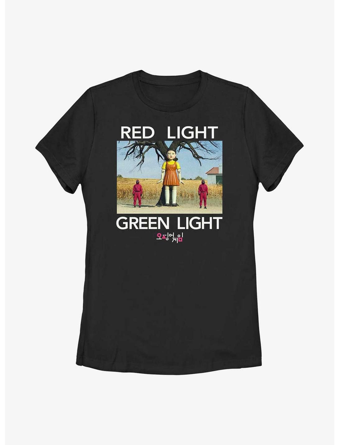 Squid Game Red Light, Green Light Womens T-Shirt, BLACK, hi-res