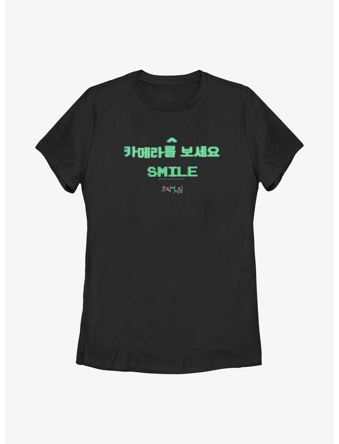 Squid Game Smile Womens T-Shirt, BLACK, hi-res
