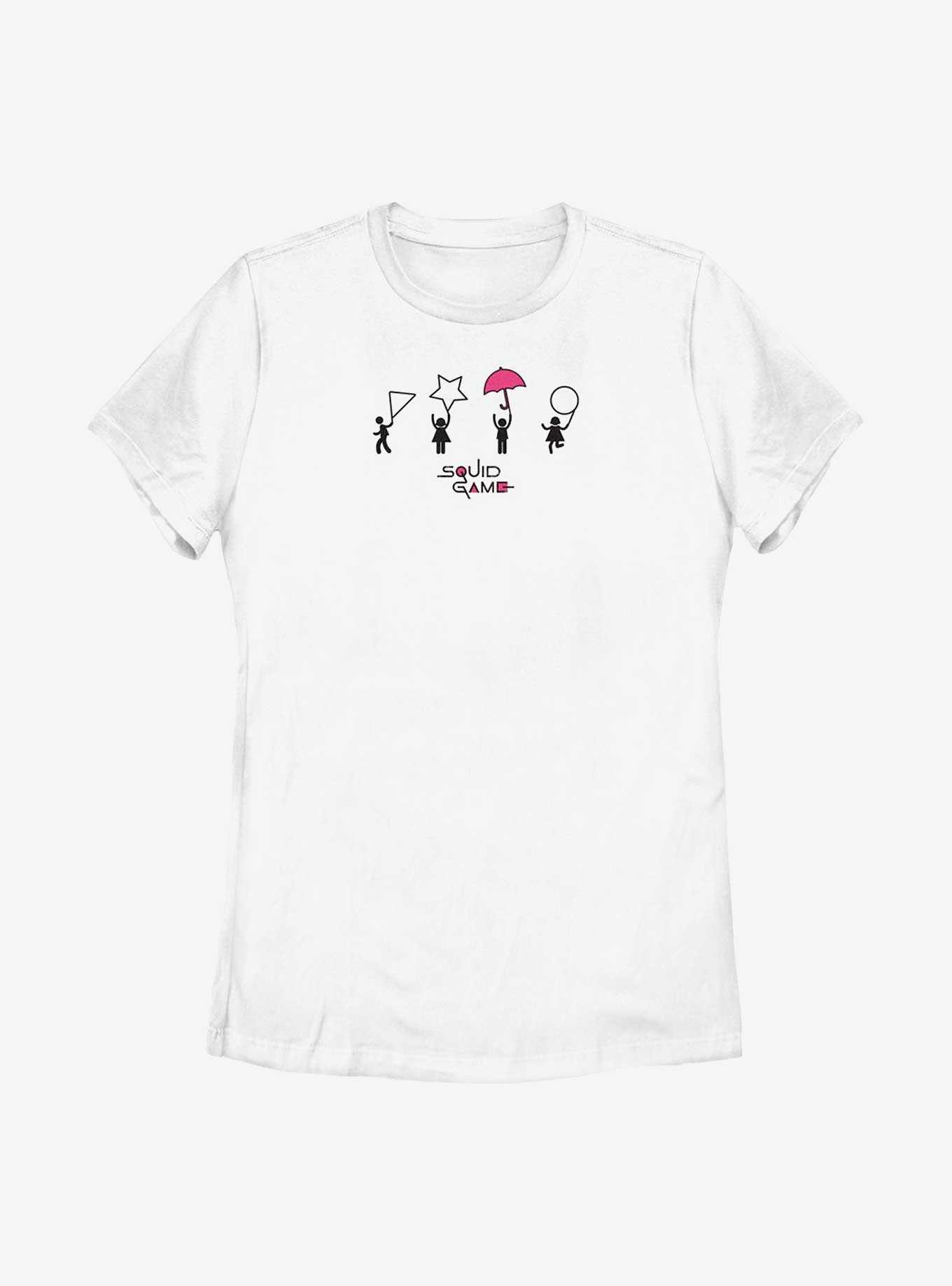 Squid Game Dalgona Candy Icon Shapes Womens T-Shirt, , hi-res
