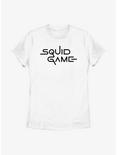 Squid Game Logo Simple Womens T-Shirt, WHITE, hi-res