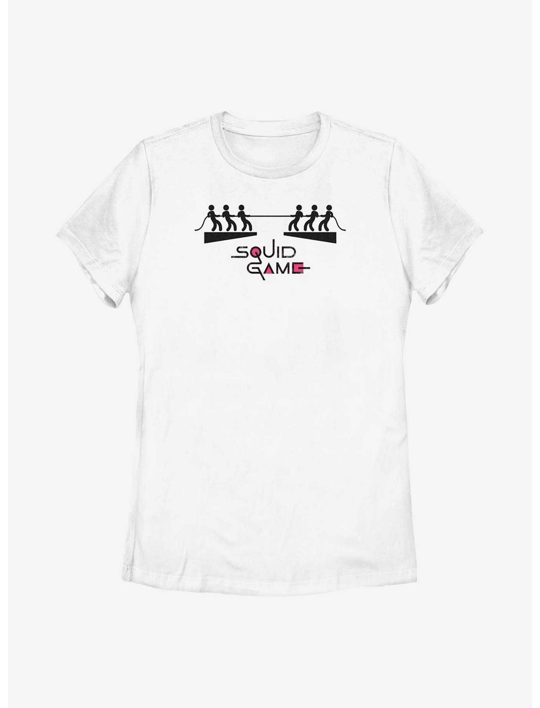 Squid Game Tug Of War Womens T-Shirt, WHITE, hi-res