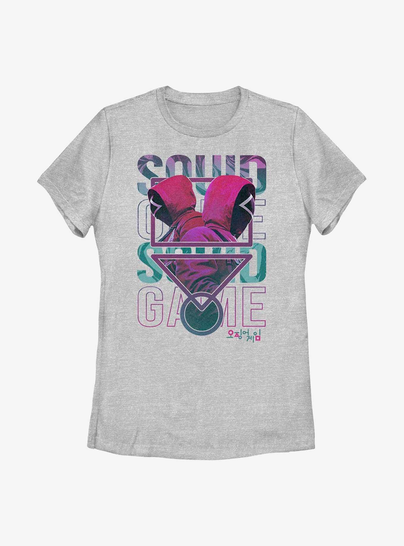 Squid Game Symbol With Guards Womens T-Shirt, ATH HTR, hi-res