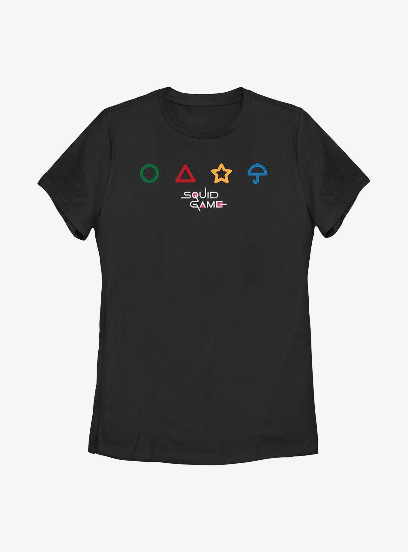 Squid Game Dalgona Candy Shapes Womens T-Shirt, , hi-res