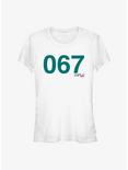 Squid Game Costume 067 Girls T-Shirt, WHITE, hi-res