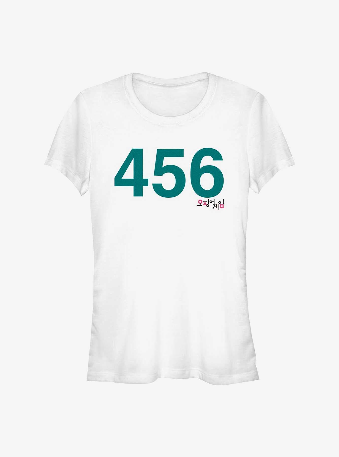 Squid Game Costume 456 Girls T-Shirt - WHITE | Hot Topic