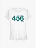 Squid Game Costume 456 Girls T-Shirt, WHITE, hi-res