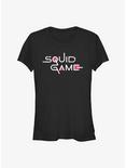 Squid Game English Title Girls T-Shirt, BLACK, hi-res
