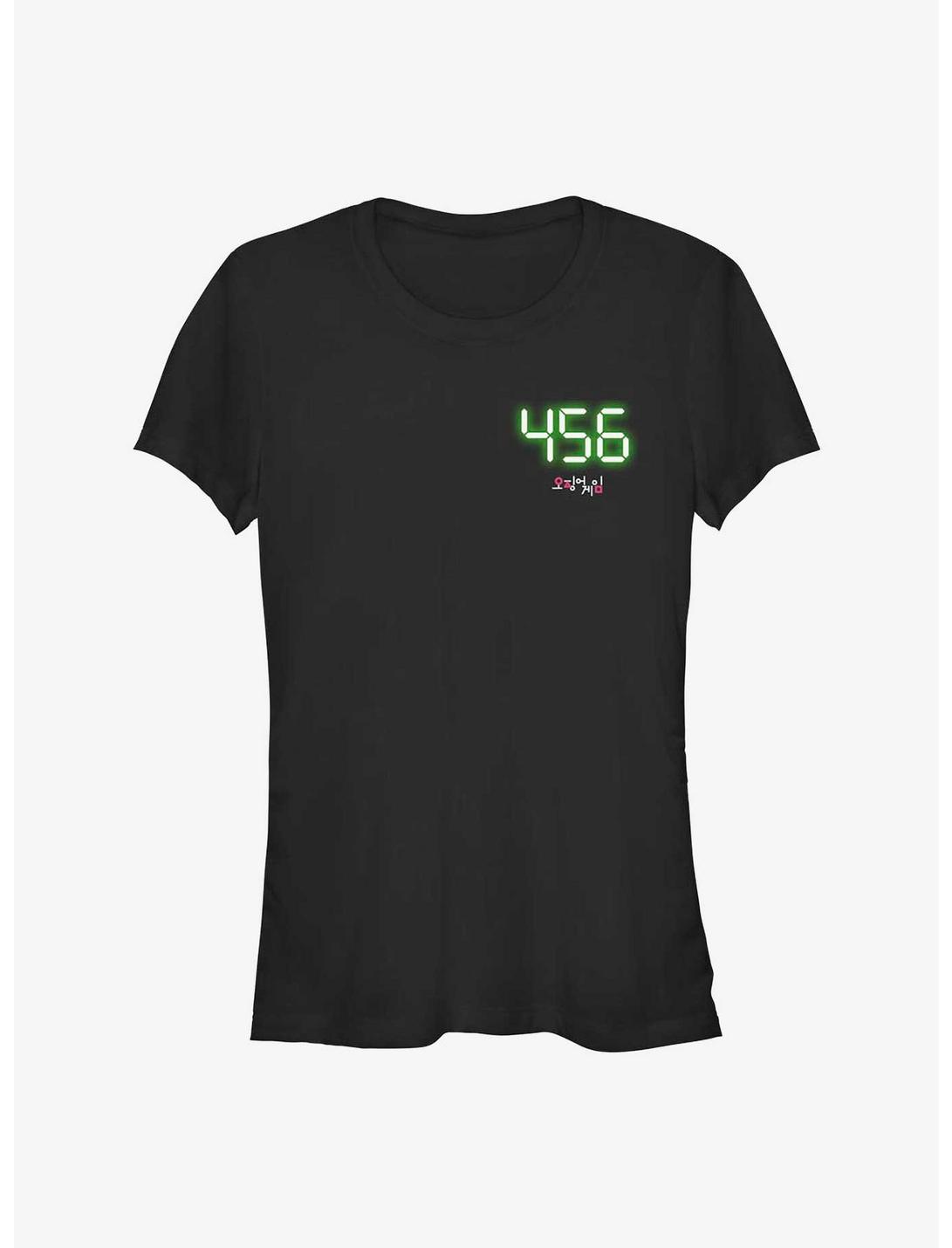 Squid Game Four Fifty Six Girls T-Shirt, BLACK, hi-res