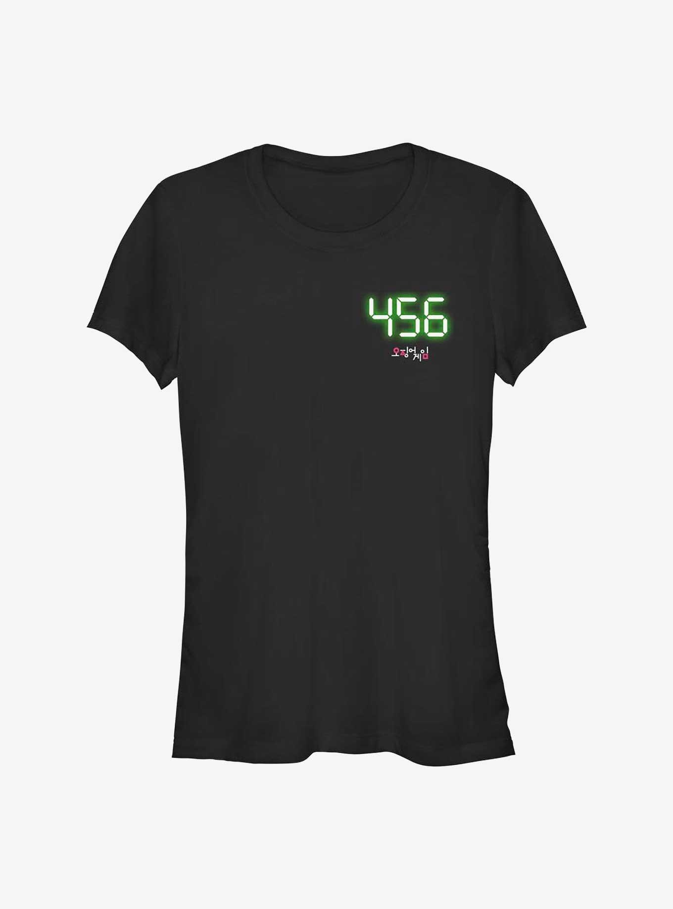 Squid Game Four Fifty Six Girls T-Shirt, BLACK, hi-res