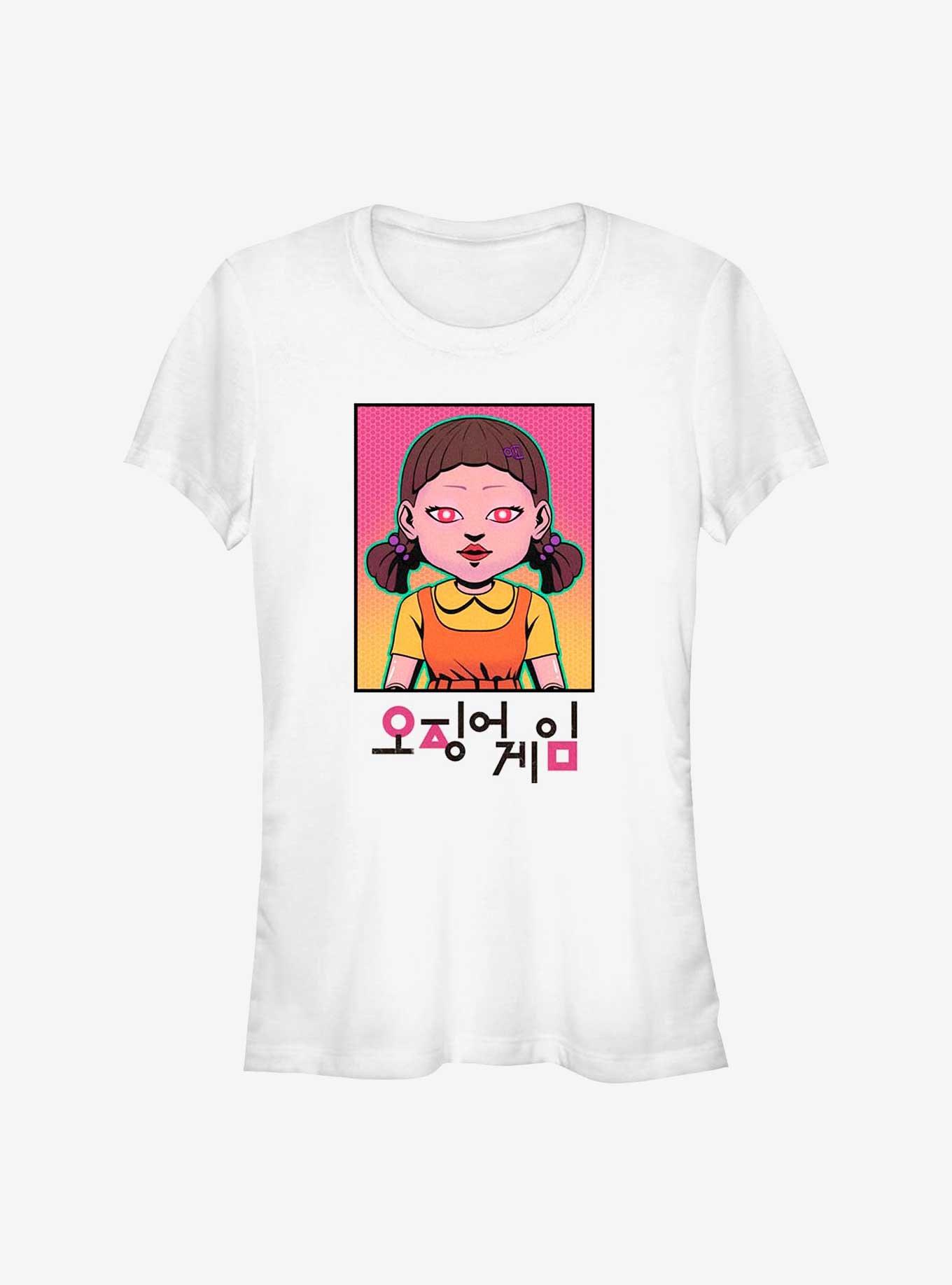 Squid Game Neon Doll Girls T-Shirt, WHITE, hi-res