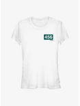 Squid Game Patch 456 Girls T-Shirt, WHITE, hi-res