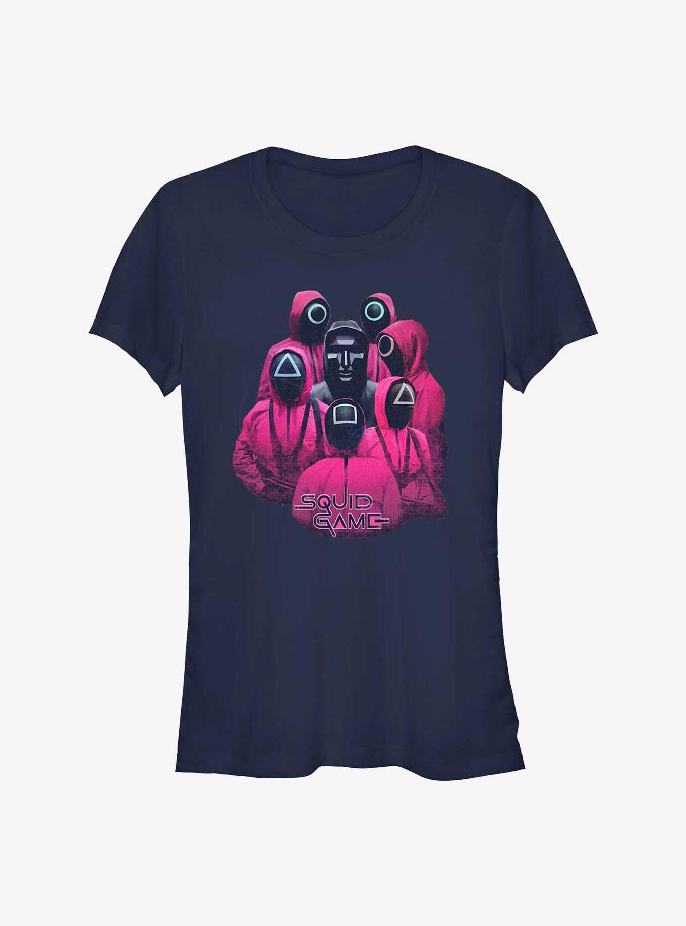 Squid Game Ring Around The Ringleader Girls T-Shirt, NAVY, hi-res