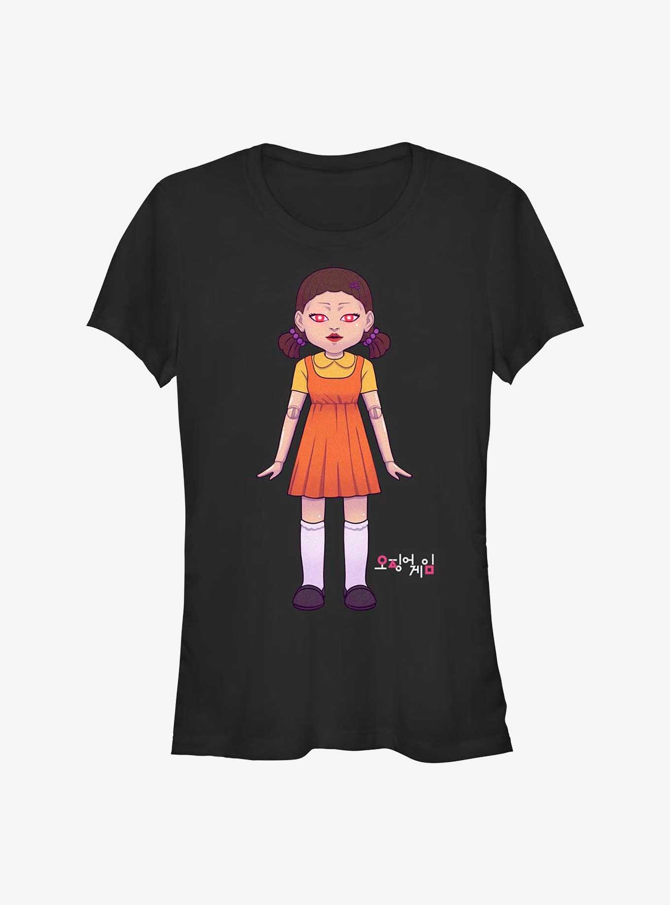 Squid Game Sg Doll Girls T-Shirt, BLACK, hi-res