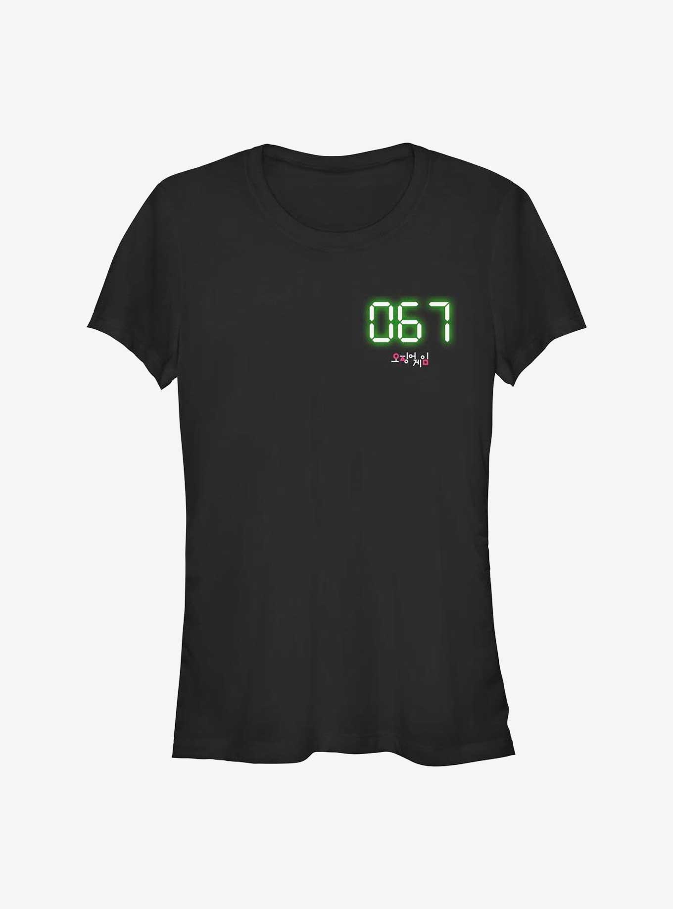 Squid Game Sixty Seven Girls T-Shirt, BLACK, hi-res