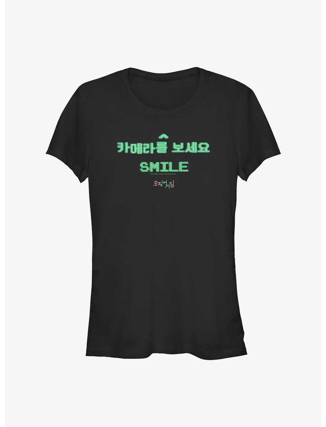 Squid Game Smiling Games Girls T-Shirt, BLACK, hi-res
