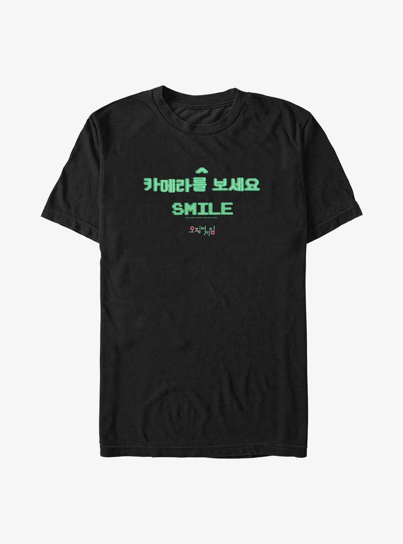 Squid Game Smiling Games T-Shirt, BLACK, hi-res