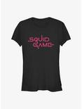 Squid Game Logo Girls T-Shirt, BLACK, hi-res