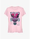 Squid Game Symbol With Stacks Girls T-Shirt, LIGHT PINK, hi-res