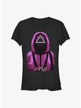 Squid Game Triangle Guy Girls T-Shirt, BLACK, hi-res