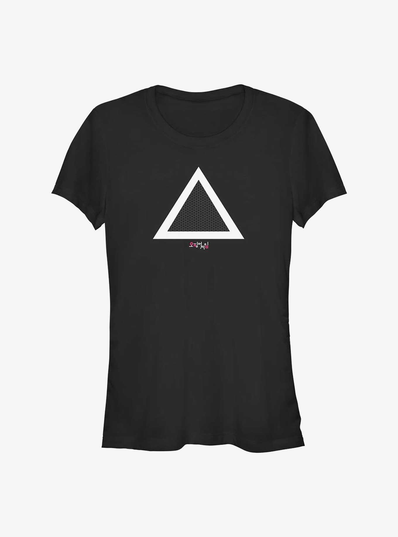 Squid Game Triangle Squid Girls T-Shirt, BLACK, hi-res