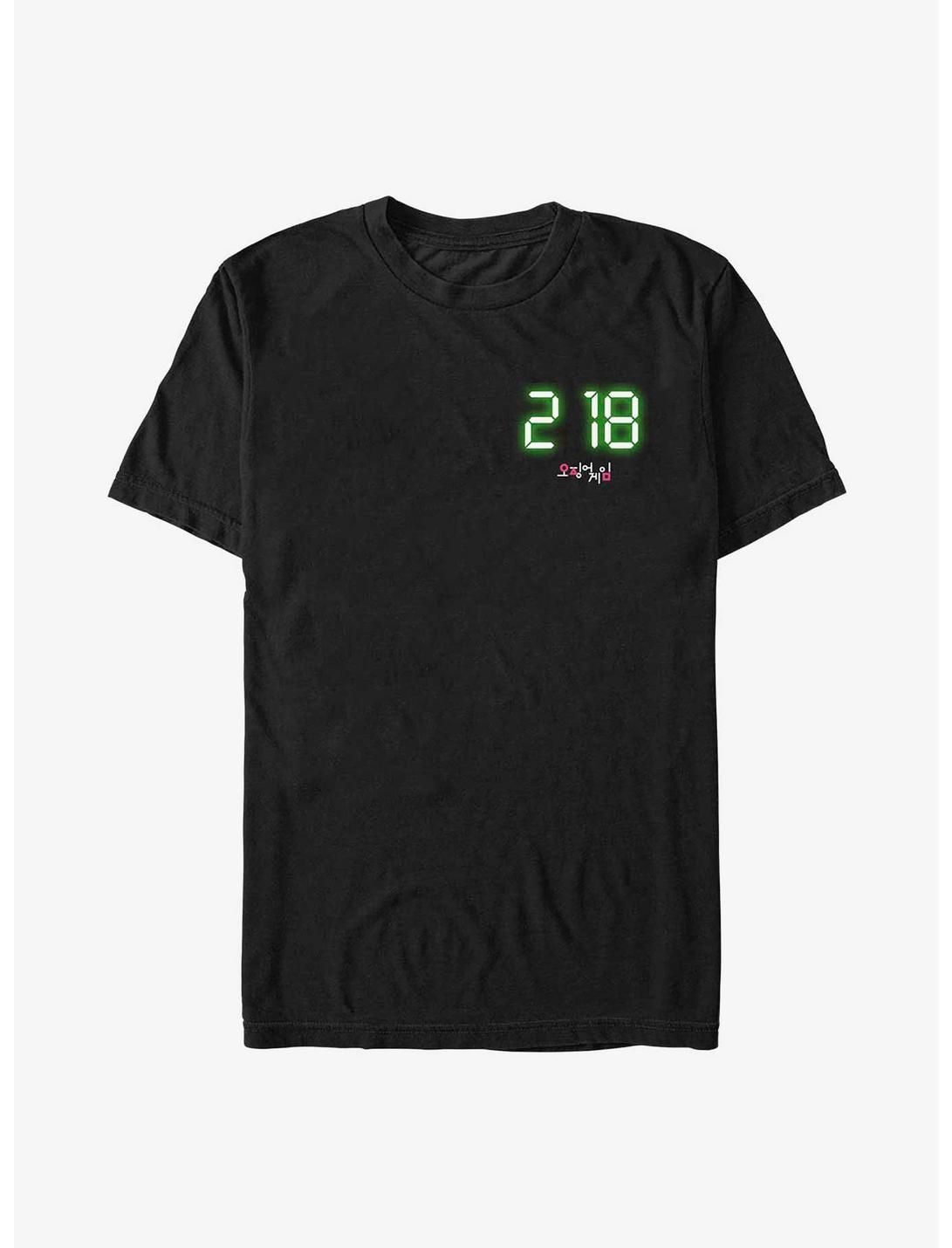 Squid Game Two Eighteen T-Shirt, BLACK, hi-res