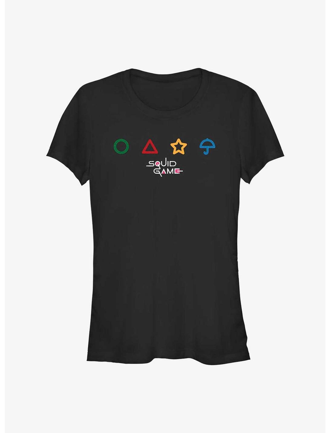 Squid Game Umbrella Game Girls T-Shirt, BLACK, hi-res