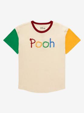 Her Universe Disney Winnie the Pooh Embroidered Women’s Color Block T-Shirt - BoxLunch Exclusive
