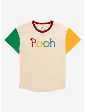 Her Universe Disney Winnie the Pooh Embroidered Women’s Color Block T-Shirt - BoxLunch Exclusive, , hi-res
